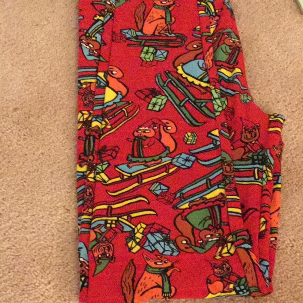 Lularoe squirrels and  dogs on sleds os new